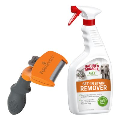 FURminator deShedding Tool entfernt mehr lose Haare als Bürsten. Bürsten: befreit Deckhaar von Knoten & Schmutz. deShedding: entfernt Unterwolle schonend ohne das Fell zu verletzen.