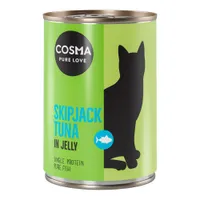 Lot Cosma Original en gelée 12 x 400 g pour chat - thon Skipjack