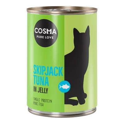 Lot Cosma Original en gelée 12 x 400 g pour chat - thon Skipjack