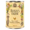 Rosie's Farm Adult 6 x 400 g Huhn & Truthahn