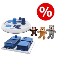 Sparset! Trixie Dog Activity Flip Board + Poker Box + KONG WildKnots Bears - Set: Flip Board + Poker Box + WildKnots Bears