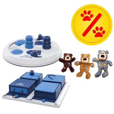 Sparset! Trixie Dog Activity Flip Board + Poker Box + KONG WildKnots Bears Sparset: Flip Board + Poker Box + WildKnots Bears