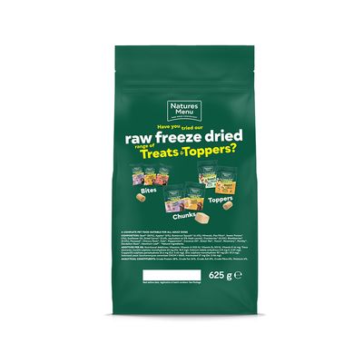 Natures Menu 80% Beef Freeze Dried Nuggets - 625g
