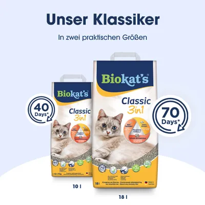 Biokat's Classic 3in1 Katzenstreu Parfümfrei