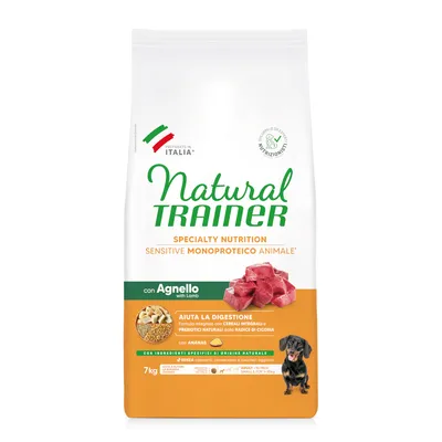 Natural Trainer Sensitive Adult Small & Toy mit Lamm - Sparpaket: 2 x 7 kg