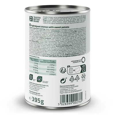 Arden Grange VetCare Renal Hydrolysed Chicken with Sweet Potato - Saver Pack: 12 x 395g