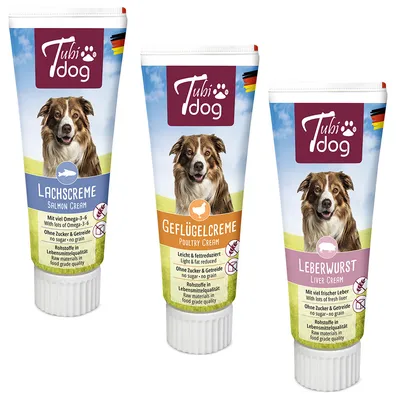 Mixpakket: 3 Smaken Tubidog - 3 x 75 g