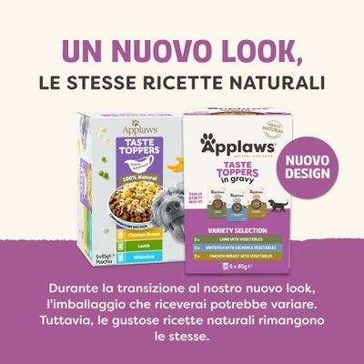 Applaws Taste Toppers Pacco misto 6 x 85 g per cani