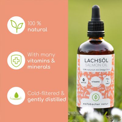 Wolfsbacher Natural Salmon Oil for Cats