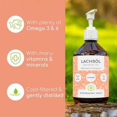 Wolfsbacher Natur Salmon Oil for Dogs