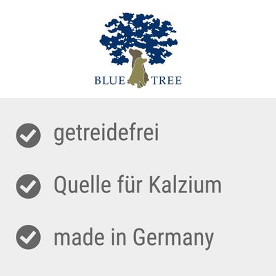 Blue Tree. Bez obilovin, zdroj vápníku, vyrobeno v Německu.