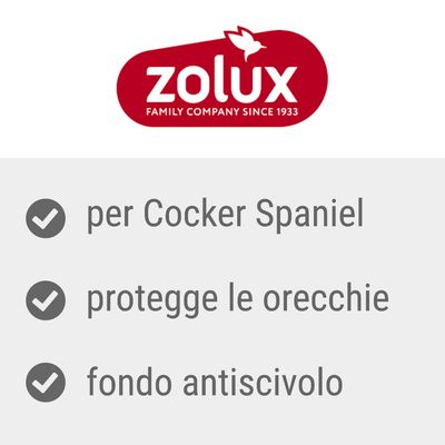zolux FAMILY COMPANY SINCE 1933, per Cocker Spaniel, protegge le orecchie, fondo antiscivolo