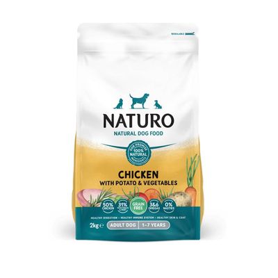 Naturo Adult Grain Free - Chicken with Potato & Vegetables 2kg