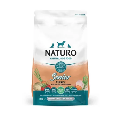 Naturo Senior Grain Free - Turkey with Potato & Vegetables - 2kg Naturo Senior Grain Free - Turkey with Potato & Vegetables - 2kg