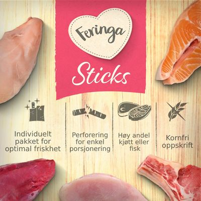 Blandet prøvepakke Feringa snacks
