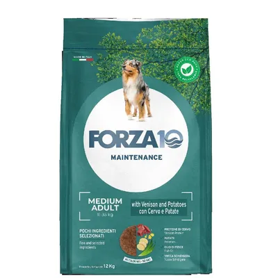 Forza10 Maintenance Medium Adult al Cervo con Patate Crocchette cane - 2 x 12 kg