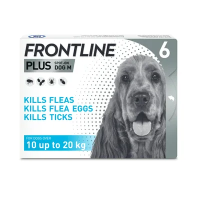 FRONTLINE® Plus Spot On for Dogs - M (10-20kg) - 6 pipettes x 1.34ml