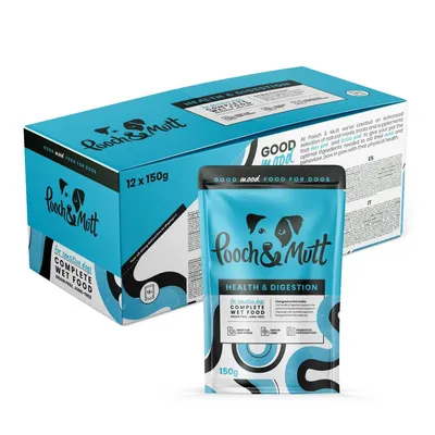 Pooch and Mutt Health & Digestion Wet Dog Food - 12 x 150g Pooch and Mutt Health & Digestion Wet Dog Food - 12 x 150g