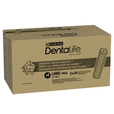 PURINA Dentalife Daily Oral Care för stora hundar (25-40 kg) - 36 sticks (12 x 106 g)