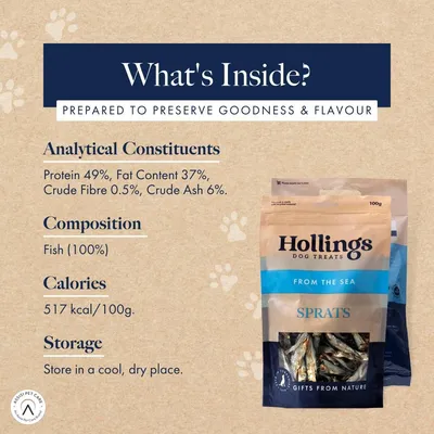 Hollings Sprats - Saver Pack: 3 x 100g