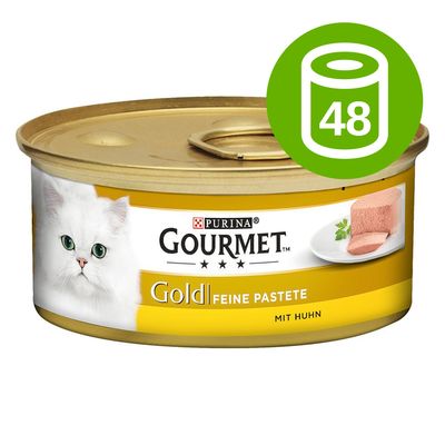 Pakiet mieszany Gourmet Gold Mus/Kawałki w Sosie, 48 x 85 g Pakiet IV