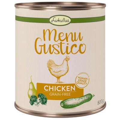 Lukullus Menu Gustico Chicken – Grain-free 6 x 800g