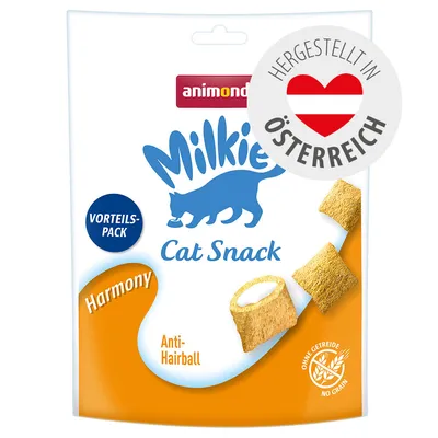 animonda Milkies Cat Snack Harmony Anti-Hairball, Vorteils-Pack, ohne Getreide, hergestellt in Österreich.