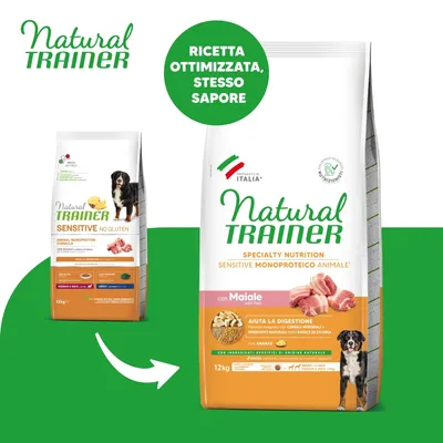 Natural Trainer Sensitive Adult Medium & Maxi con Maiale - 12 kg