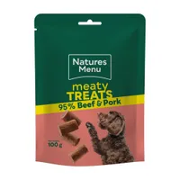 3 x Natures Menu Dog Treats - 2 + 1 Free! * - Original with Beef (3 x 100g)