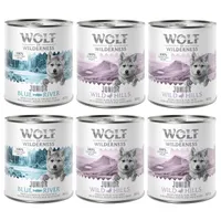 Little Wolf of Wilderness -säästöpakkaus 12 x 800 g - lajitelma: 8x ankka & vasikka, 4x kana & lohi