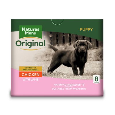 Natures Menu Original Pouches Puppy Chicken with Lamb 8 x 300g