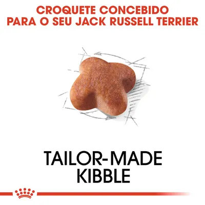 Croquete concebido para o seu Jack Russell Terrier. Tailor-made kibble.