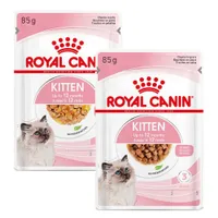 Mix-Sparpaket Royal Canin Kitten - 48 x 85 g Gelee & Soße