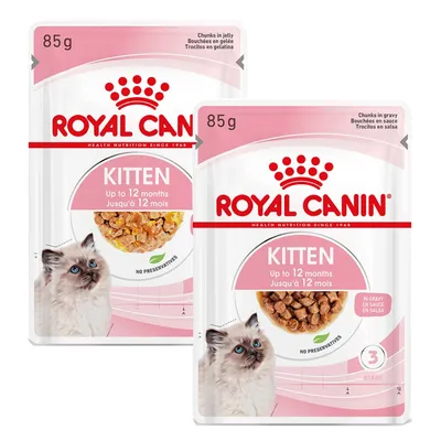Mix-Sparpaket Royal Canin Kitten - 48 x 85 g Gelee & Soße Mix-Sparpaket Royal Canin Kitten - 48 x 85 g Gelee & Soße
