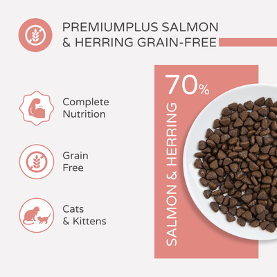 thrive PremiumPlus Dry Cat Food - Salmon & Herring - 1.5kg