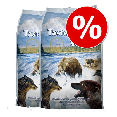 Økonomipakke: 2 x 12,2  kg Taste of the Wild
