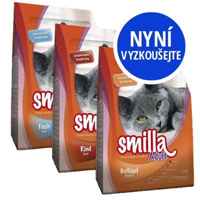 Míchané balení granulí Smilla Adult Výhodné balení 3 x 1 kg