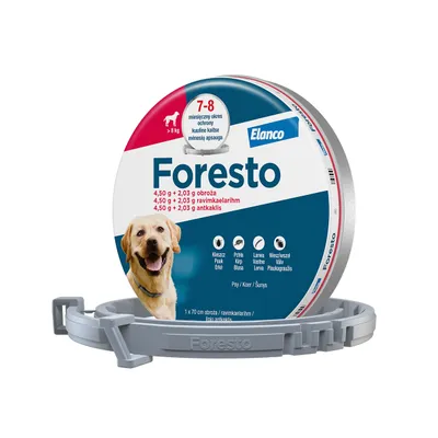 Foresto obroża przeciwko pchłom i kleszczom - L: 70 cm obroża dla psów >8 kg, 1 szt.