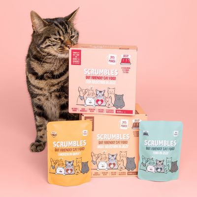 Scrumbles Gut Health Cat Food Pouches Fish in Jelly Selection