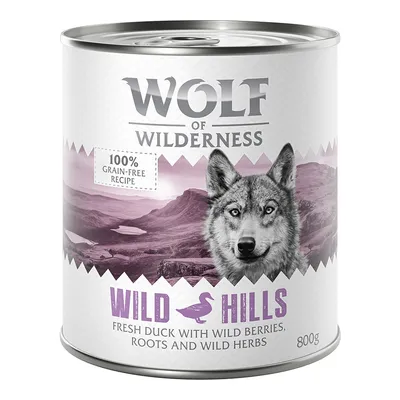 Wolf of Wilderness Adult Single Protein 6 x 800g - Wild Hills - Duck