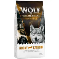 Wolf of Wilderness "Rocky Canyons" Vită - fără cereale - 2 x 12 kg