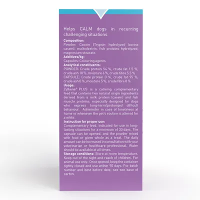 Zylkene Plus Calming Supplement 450mg for Large Dogs 15 - 60 kg - Saver Pack: 2 x 30 Capsules