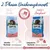 Concept d’alimentation en 2 phases Happy Dog : phase 1 Puppy (poulet, saumon, pomme de terre) pour chiot, phase 2 Junior (poulet, saumon, pomme de terre) pour jeune chien. Texte en allemand.