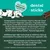 Dental sticks made with natural ingredients. Composition, additives and analytical constituents listed, including dried potato, sweet potato, mint, parsley, algae, and nutritional values.
