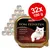 Pack de 32 unidades de 100 g de comida húmida para gatos Animonda Vom Feinsten Adult Multifleich-Cocktail. Embalagem com imagem de gato branco e texto em várias línguas.