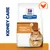 Hill's Prescription Diet Kidney + Mobility macskaeledel csomagolás, narancssárga-fehér alapon, bal oldalon 'KIDNEY CARE' felirat, narancssárga csirke sziluett a jobb felső sarokban.