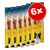 Lot de 6 sachets XL chewing fun Big Rolls, avec filet de poitrine de poulet, image d’un chien noir et blanc sur l’emballage, poids indiqué : 315 g. Lot de 6 sachets XL chewing fun Big Rolls, avec filet de poitrine de poulet, image d’un chien noir et blanc sur l’emballage, poids indiqué : 315 g.