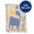 Kissen mit buntem Katzenmotiv und abstrakten Mustern, blaues Kreislabel mit Text 'Top Seller'. Kissen mit buntem Katzenmotiv und abstrakten Mustern, blaues Kreislabel mit Text 'Top Seller'.