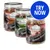 Three jars of Wild Freedom freeze-dried snack, including beef liver flavour, with a blue circle stating 'Try Now'.
