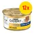 Purina Gourmet Gold Feine Pastete mit Huhn, 12x. Bild på konservburk med katt och bitar av paté på tallrik. Text på tyska. Purina Gourmet Gold Feine Pastete mit Huhn, 12x. Bild på konservburk med katt och bitar av paté på tallrik. Text på tyska.